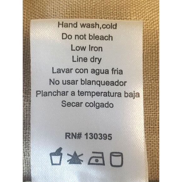 Shine & Fine Beige Linen Short Shorts Size Large - Picture 6 of 7